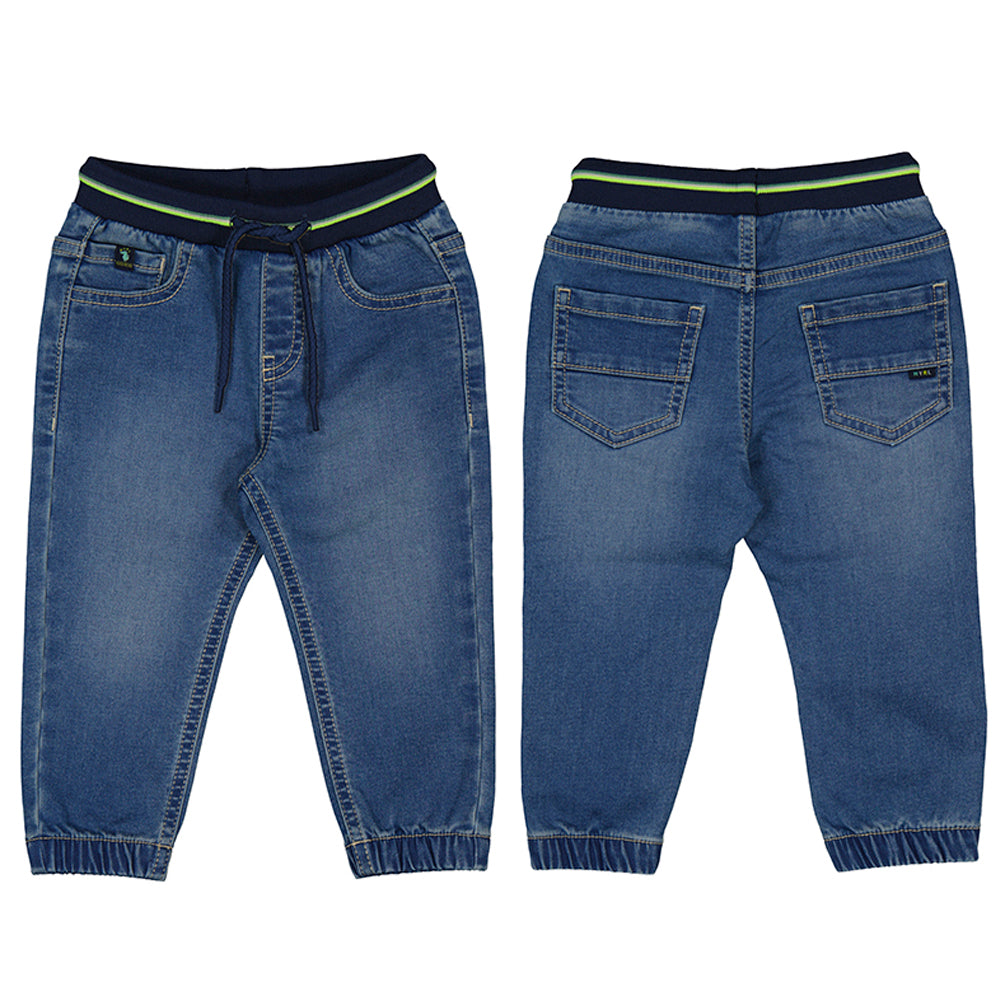 Medium Wash Soft Denim Joggers