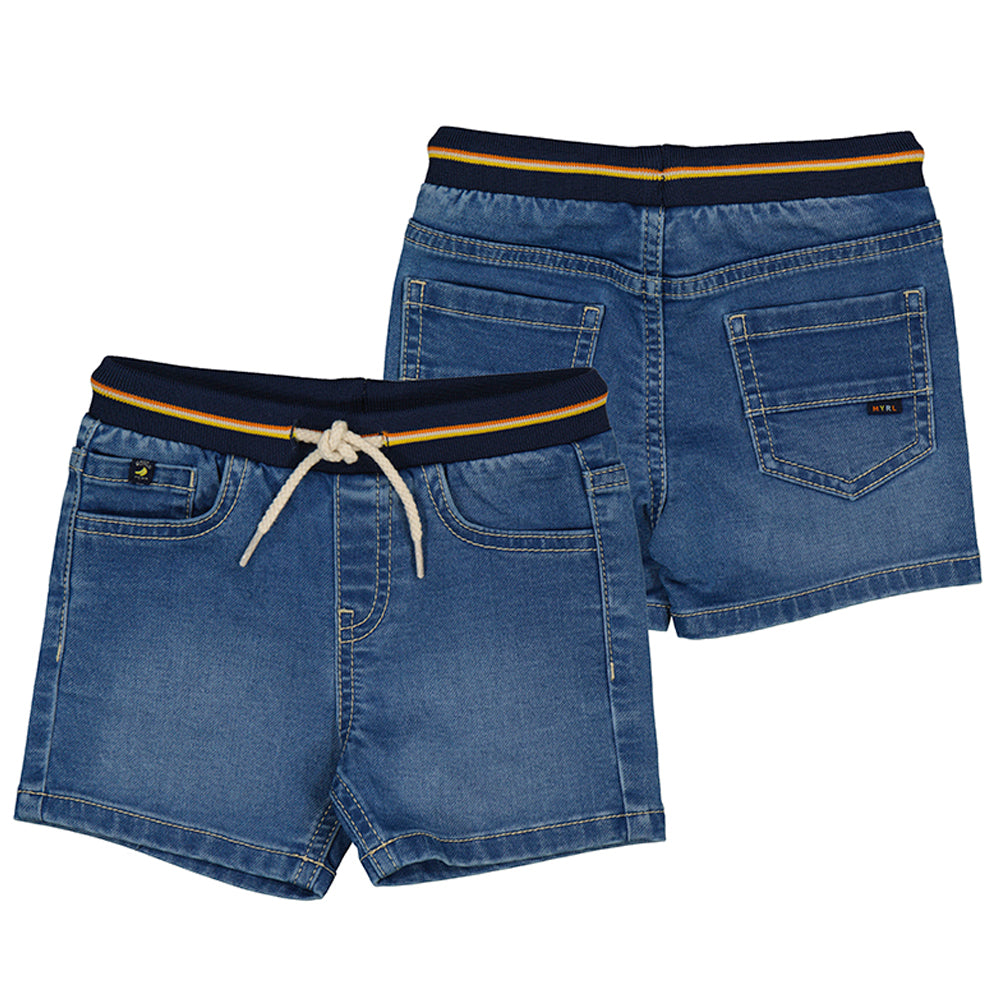 Medium Wash Soft Denim Shorts