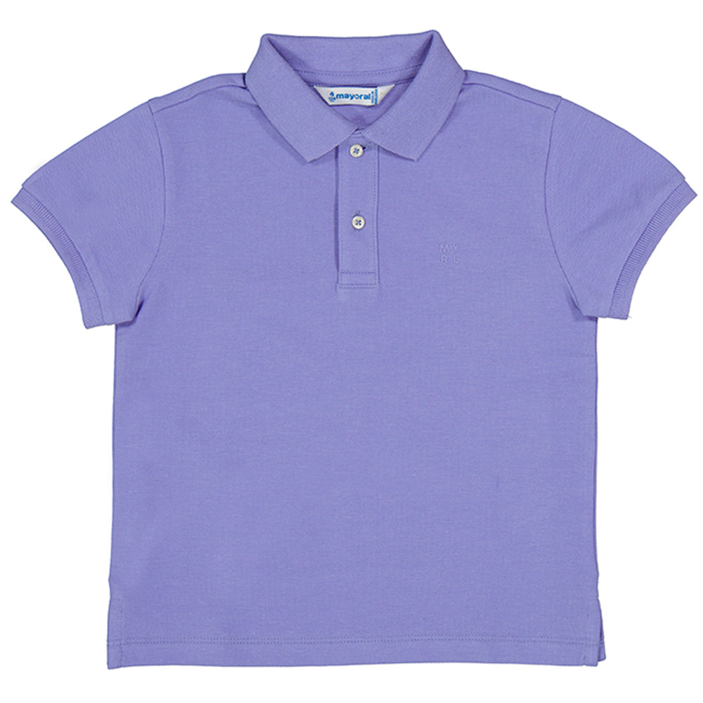Lilac Basic Short Sleeve Polo