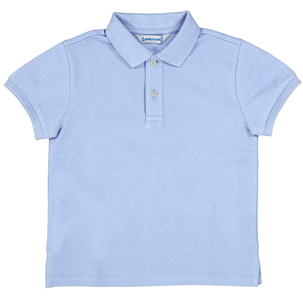 Powder Blue Basic Short Sleeve Polo