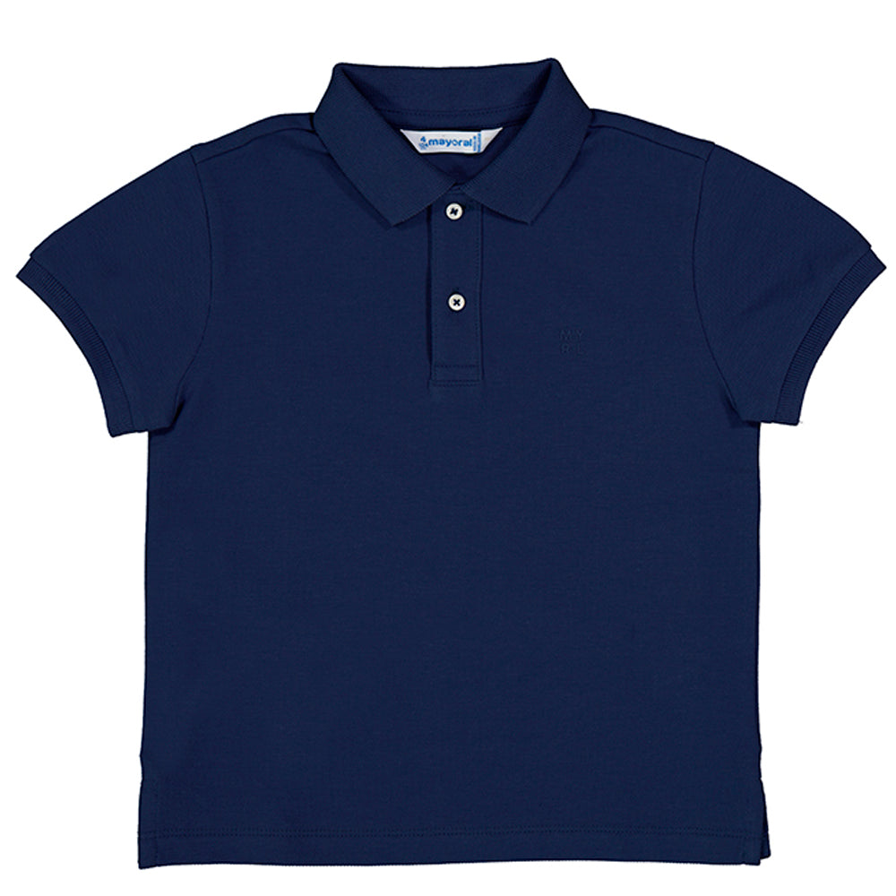 Navy Basic Short Sleeve Polo