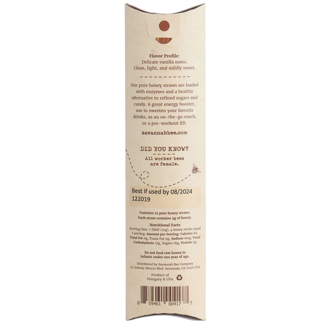 Acacia Honey Straws