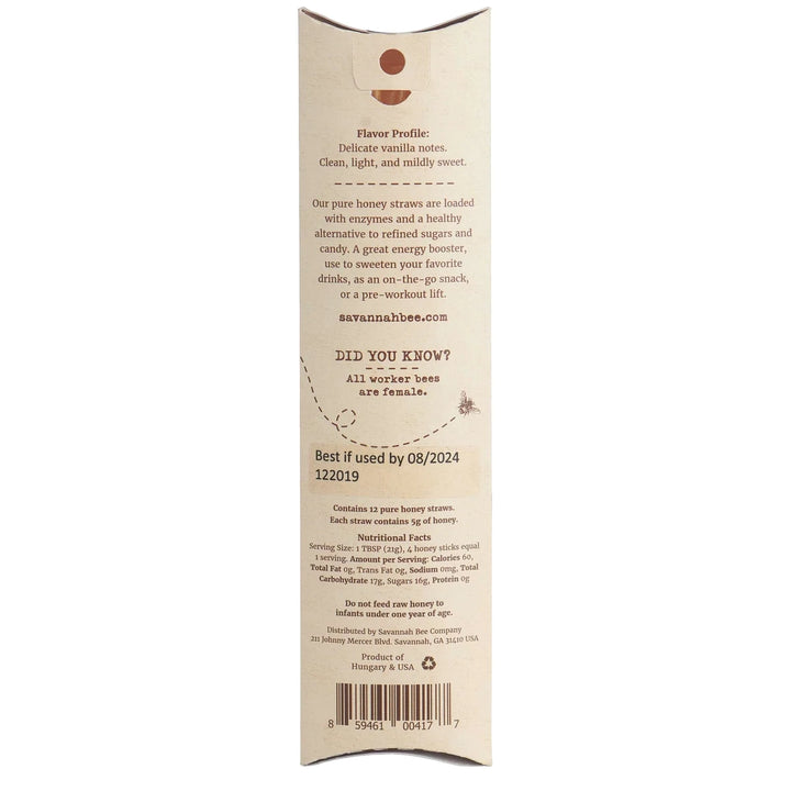 Acacia Honey Straws