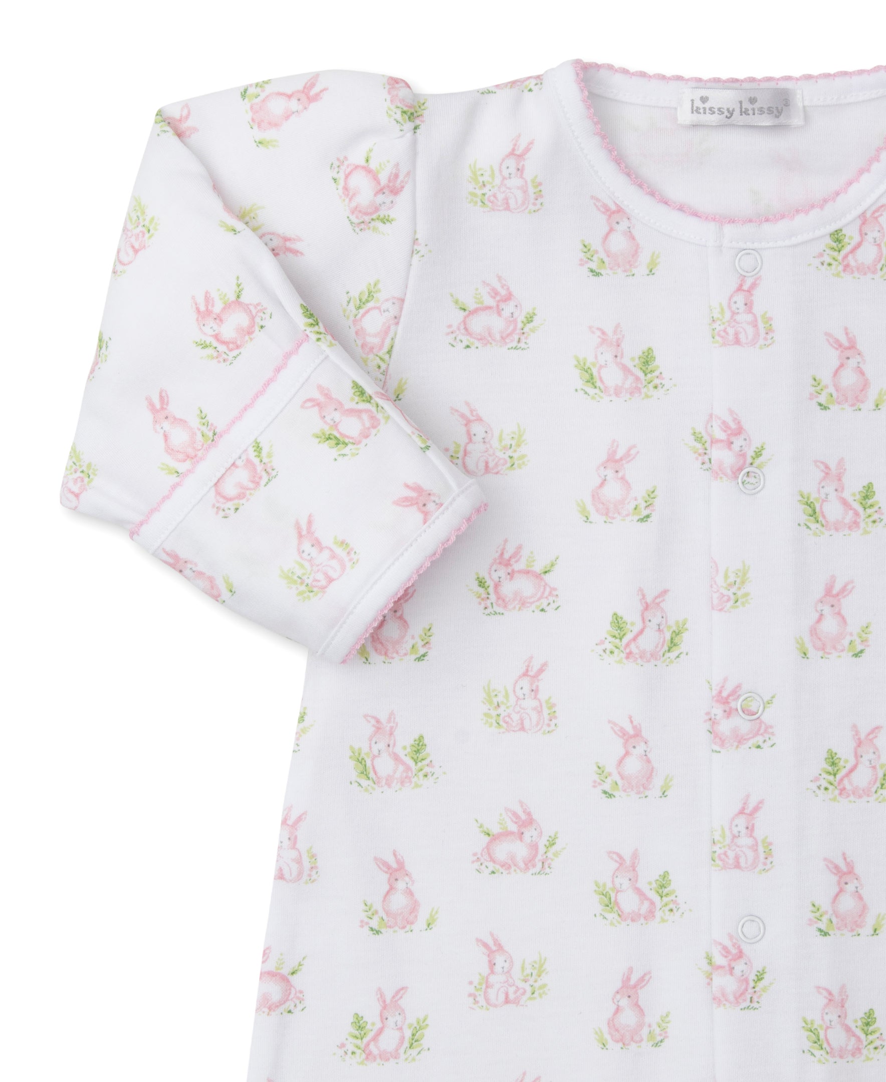 Cottontail Hollows: Light Pink Bunnies Print Converter Gown