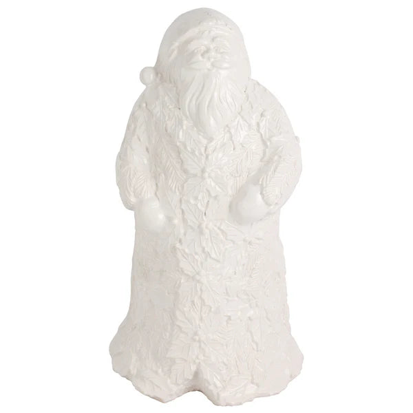 Lastra Holiday Figural Santa With Foliage