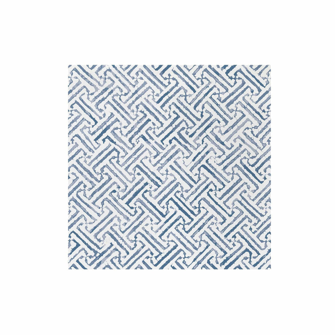 Papersoft Napkins Greek Key Blue Dinner Napkins - Pack of 20