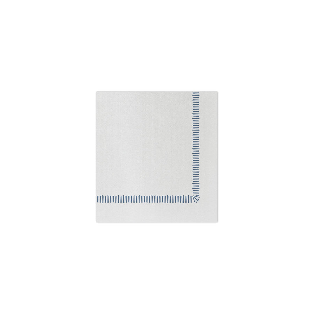 Papersoft Napkins Fringe Blue Cocktail Napkins