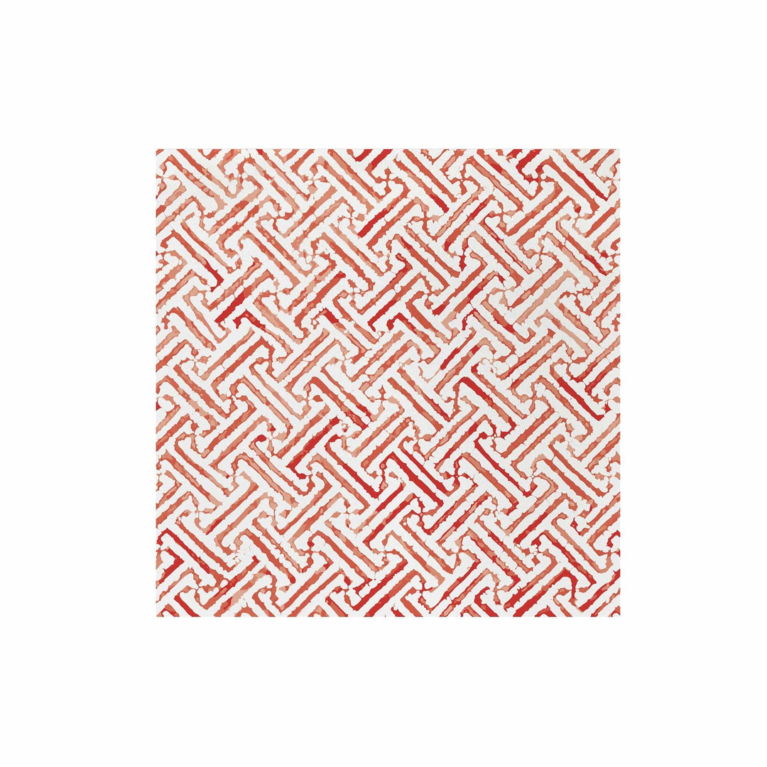 Papersoft Napkins Greek Key Red Dinner Napkins - Pack of 20