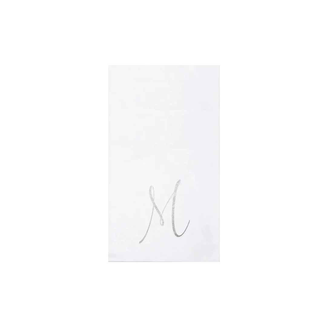 Papersoft Napkins Monogram Guest Towels - M
