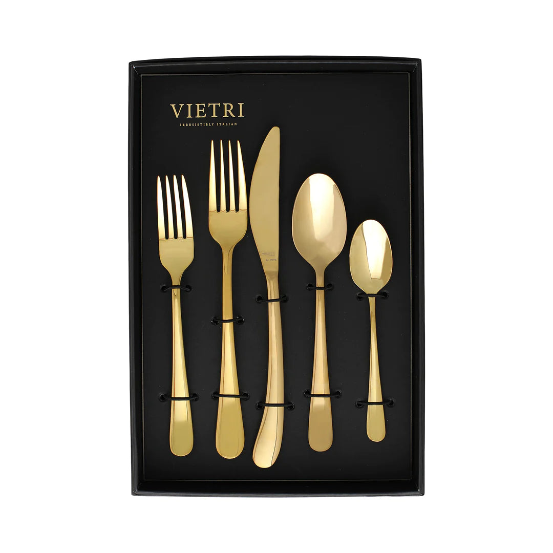 Settimocielo Oro Five-Piece Boxed Place Setting - Set of 4
