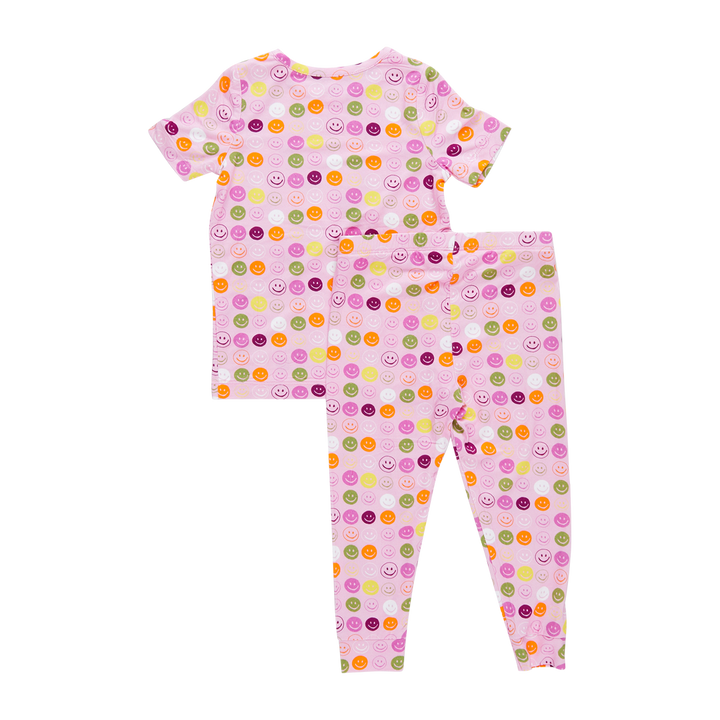 Kids Bamboo PJ Set - Smiley Faces