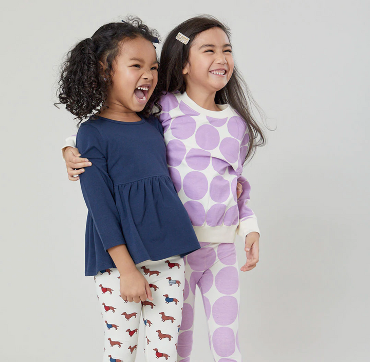 Girls Organic Legging - Sweater Dogs