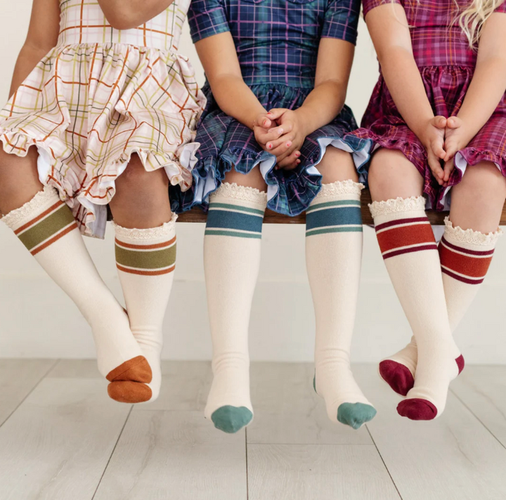 Rugby Stripe Knee High Socks 3-Pack