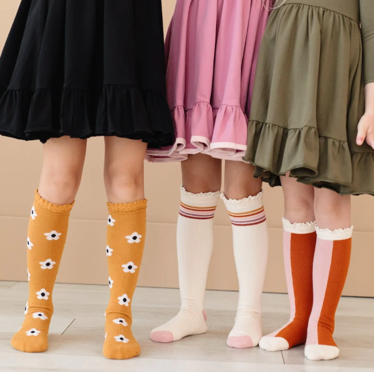 Golden Girl Knee High Socks 3-Pack