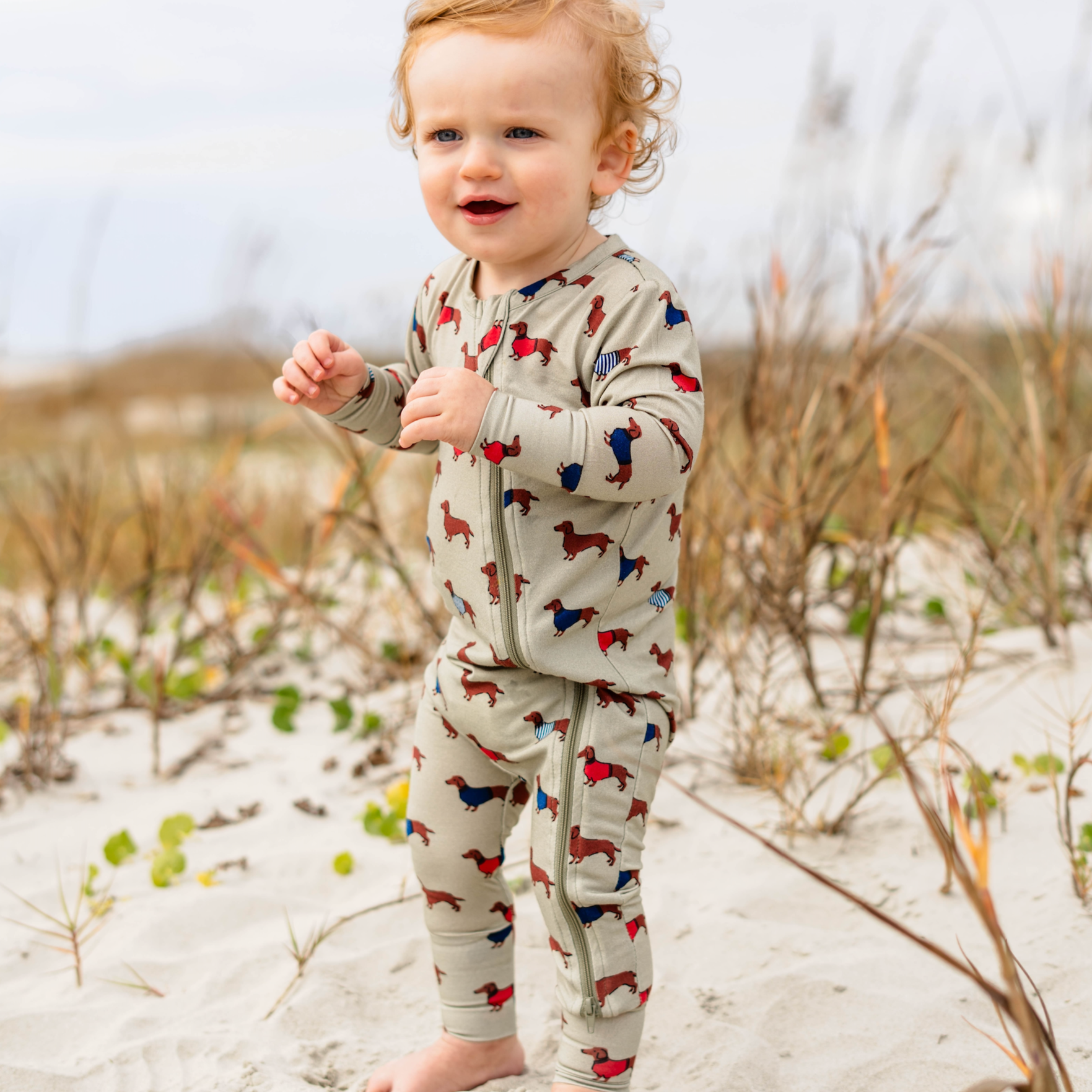 Baby Bamboo Romper - Sweater Dogs