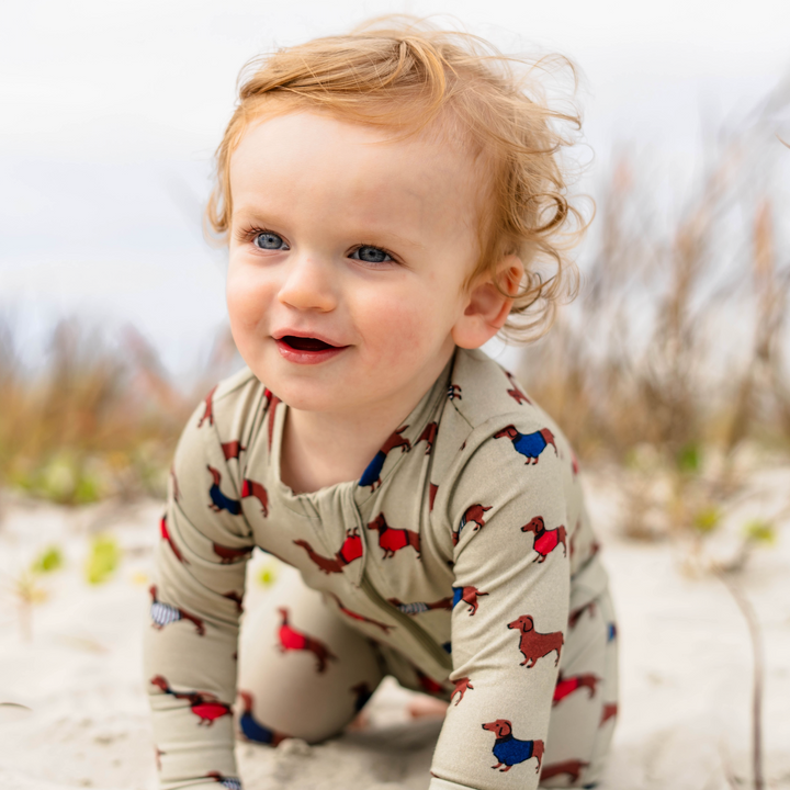 Baby Bamboo Romper - Sweater Dogs