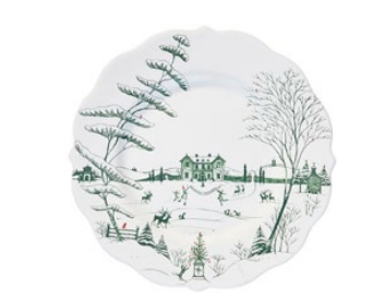 Country Estate Winter Frolic Dinner Plate - Evergreen