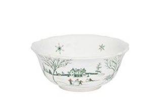 Country Estate Winter Frolic Cereal/Ice Cream Bowl - Evergreen