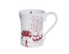 Country Estate Winter Frolic Mug - Ruby