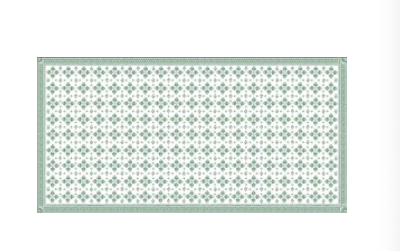 Iberian Border 60" x 120" Tablecloth - Evergreen