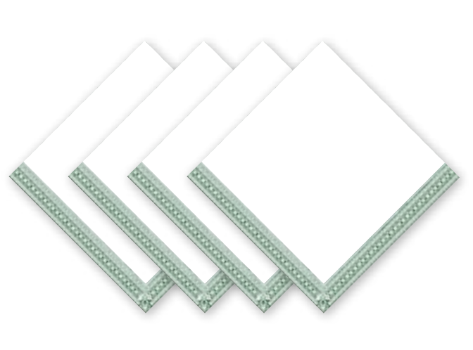 Iberian Border Napkin Set/4 - Evergreen