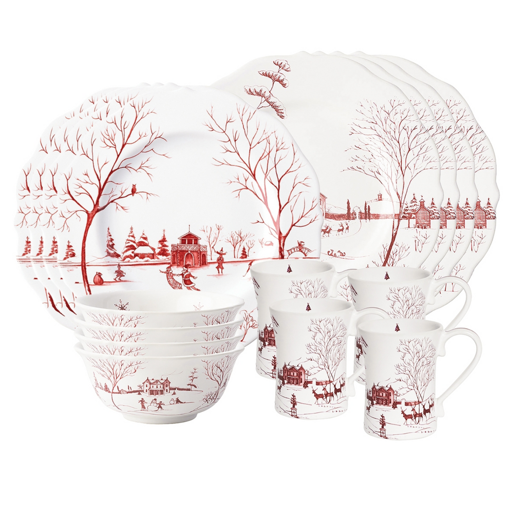 Country Estate Winter Frolic 16pc Place Setting