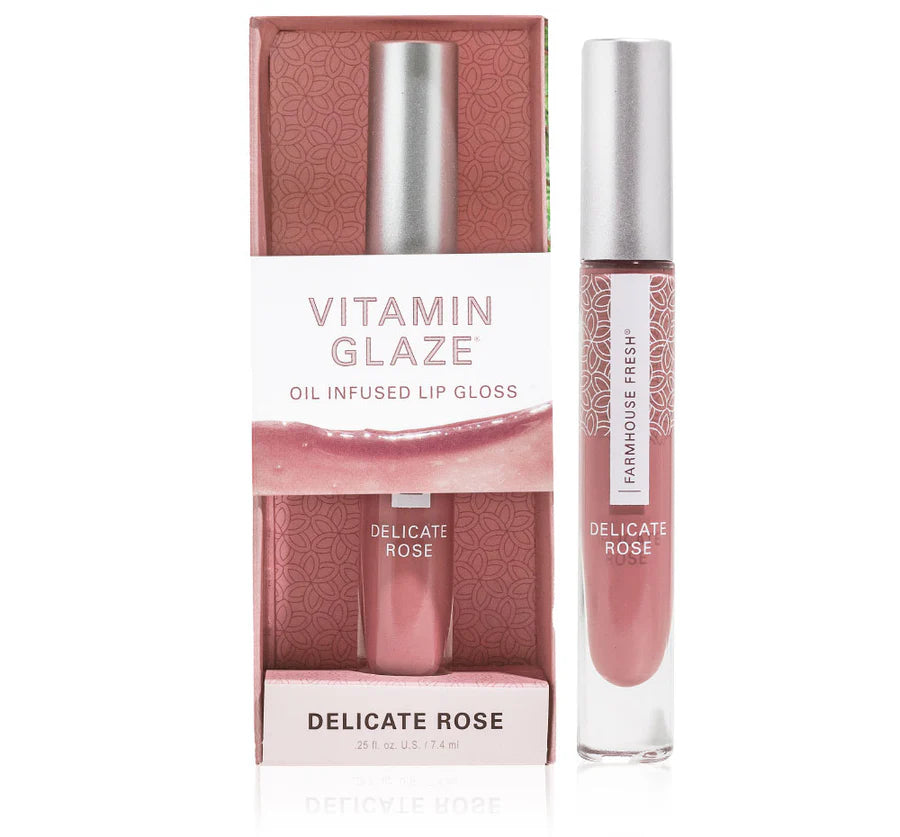 Delicate Rose Vitamin Glaze Oil Infused Lip Gloss