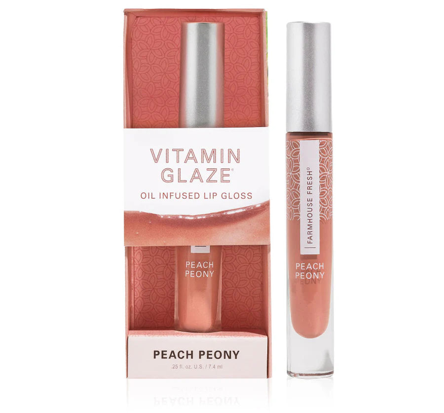 Peach Peony Vitamin Glaze Oil Infused Lip Gloss