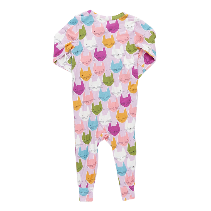 Baby Bamboo Romper - Multi Cats