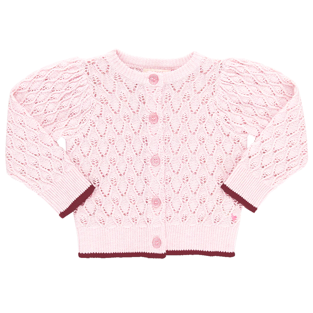Girls Constance Sweater - Light Pink