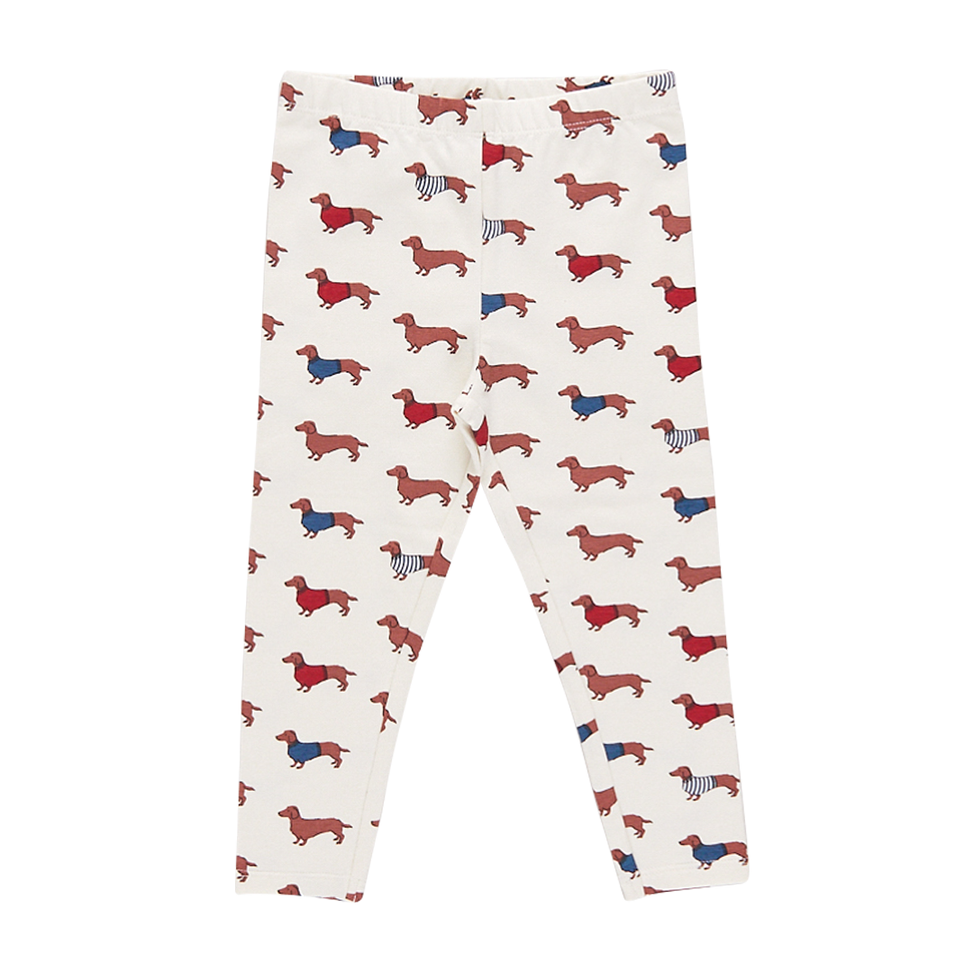 Girls Organic Legging - Sweater Dogs