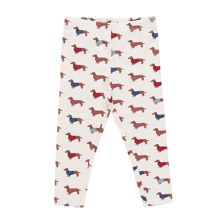 Girls Organic Legging - Sweater Dogs