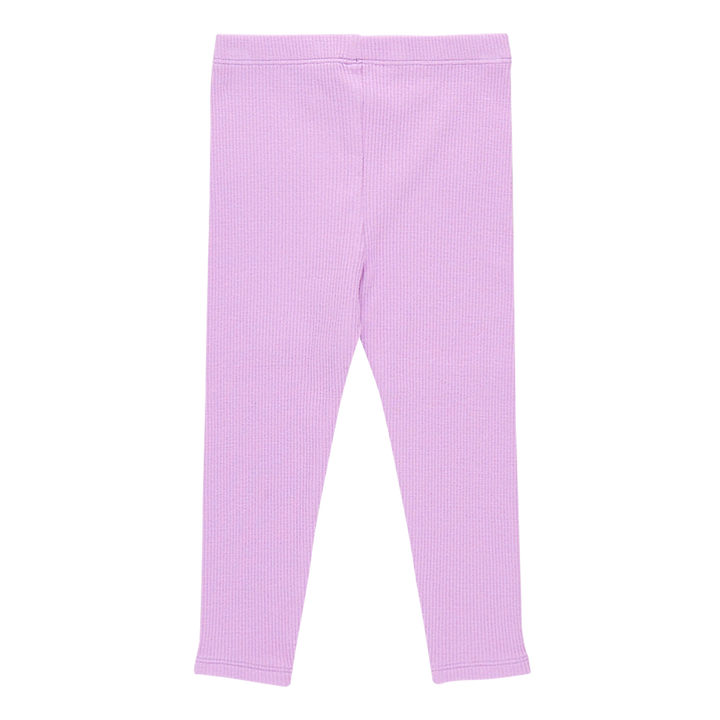 Girls Organic Rib Legging - Lavender