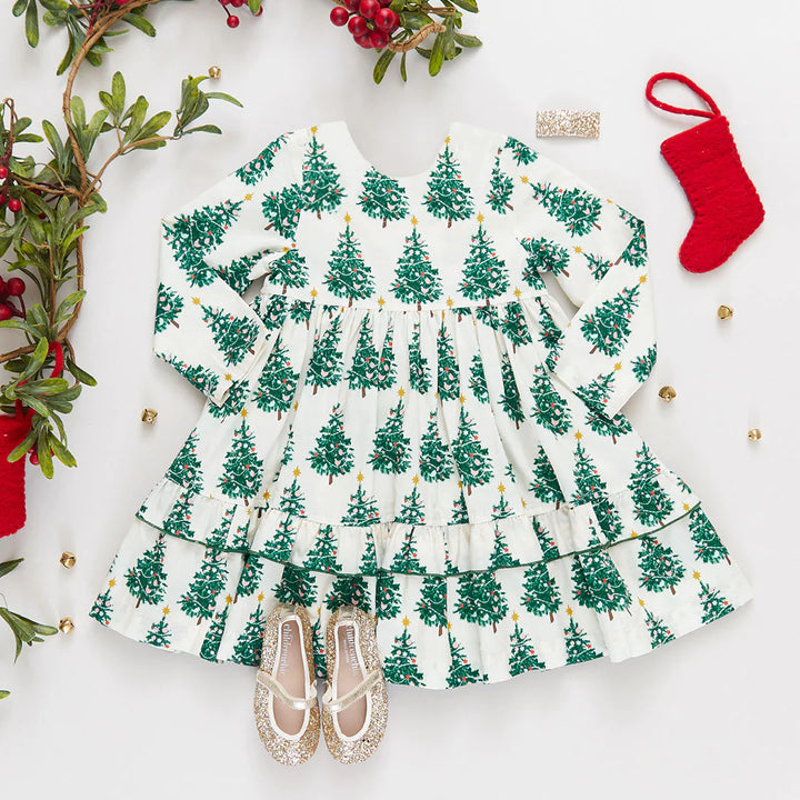 Girls Spencer Dress - Festive Forest