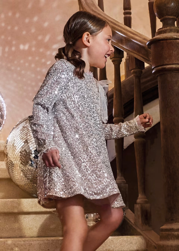 Sand Sequin Dress