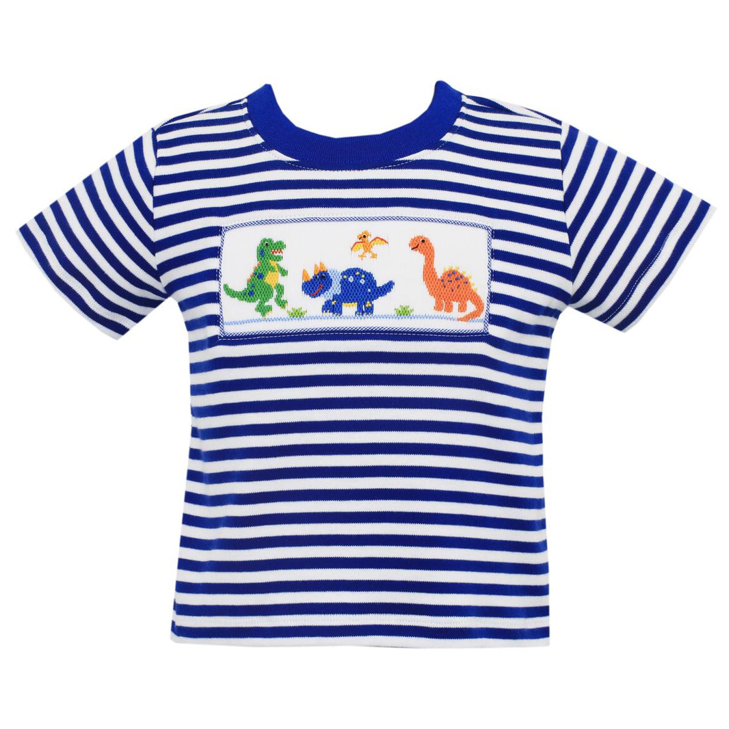 Royal Blue Dinosaurs Knit T-shirt