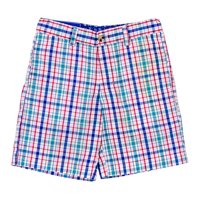 Summertime Plaid Twill Shorts