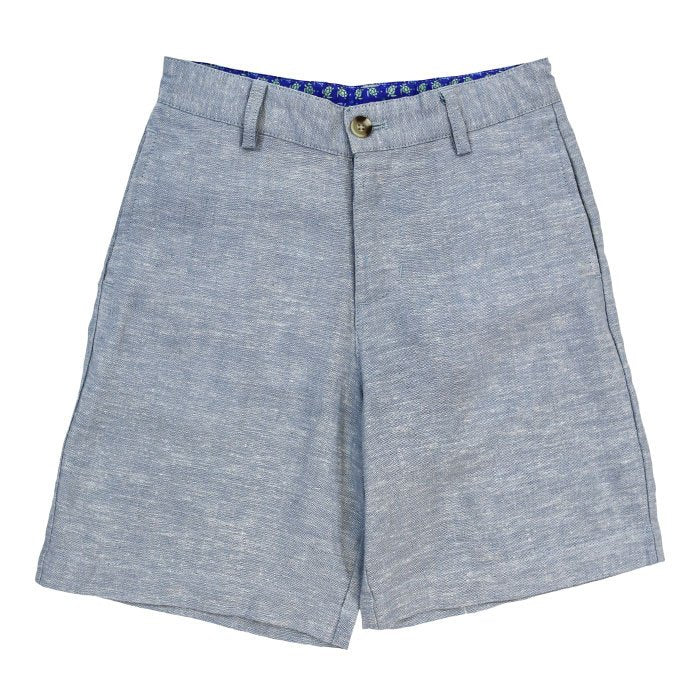 Chambray Blue Linen Pete Short