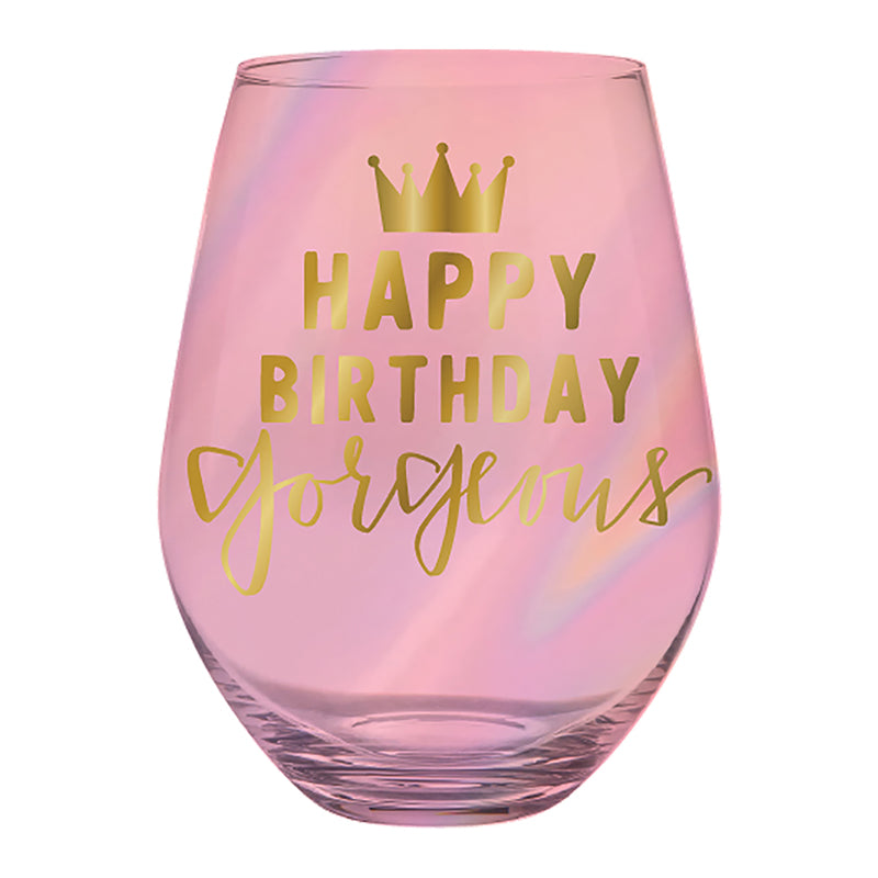 Happy Birthday Gorgeous Wine Glass