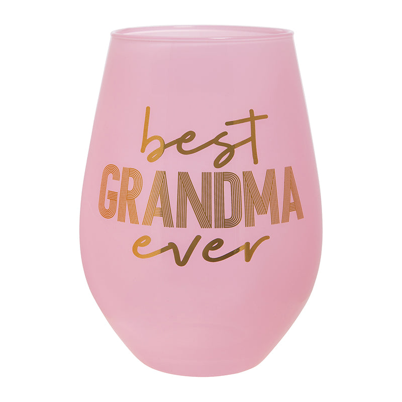 Best Grandma Ever Jumbo Wine Glass
