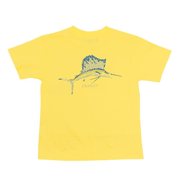 Mosaic Fish Yellow Short Sleeve T-Shirt