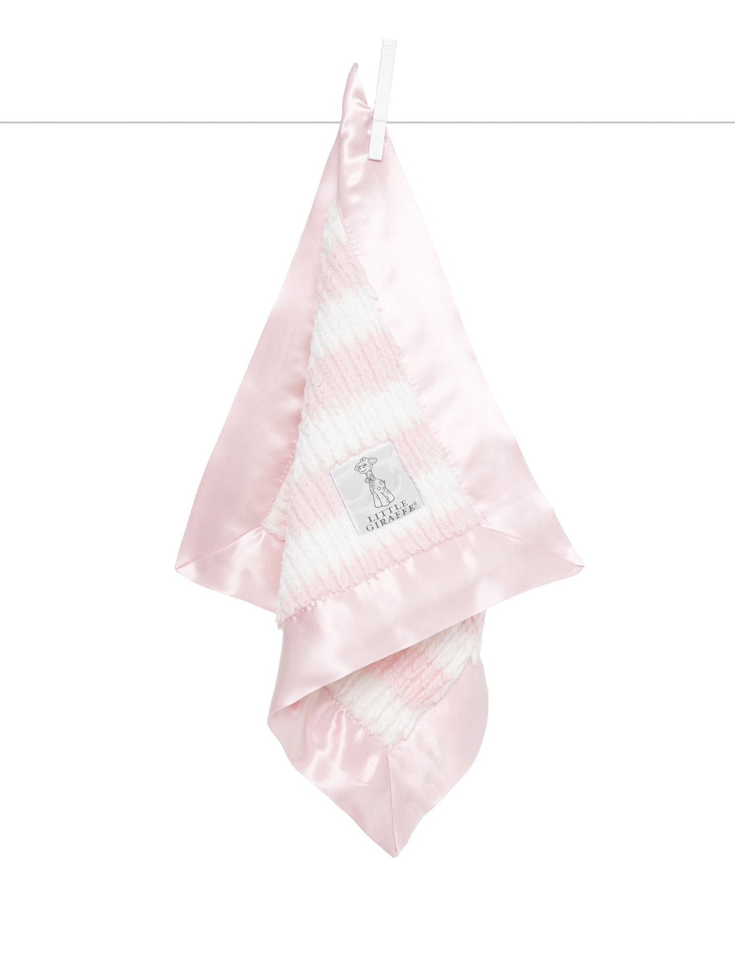 Pink Luxe™ Rib Stripe Baby Blanky