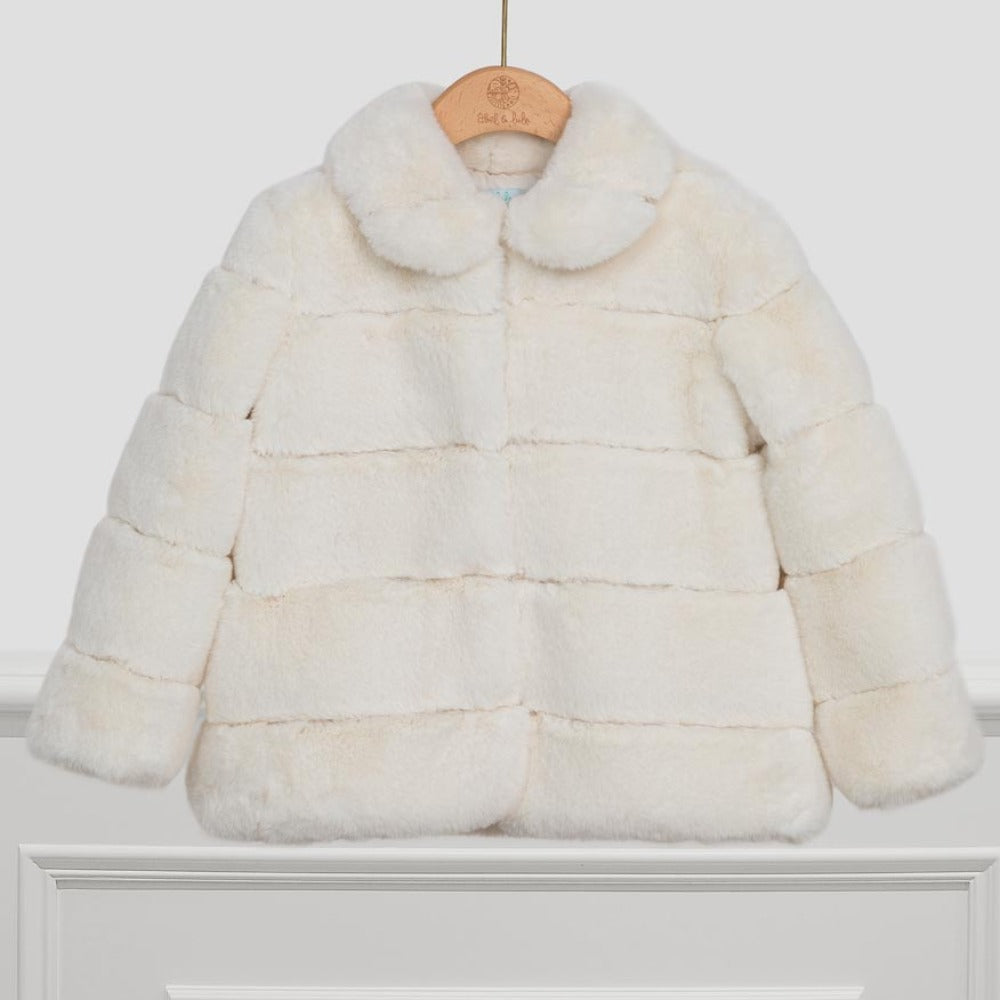 Cream Faux Fur Coat