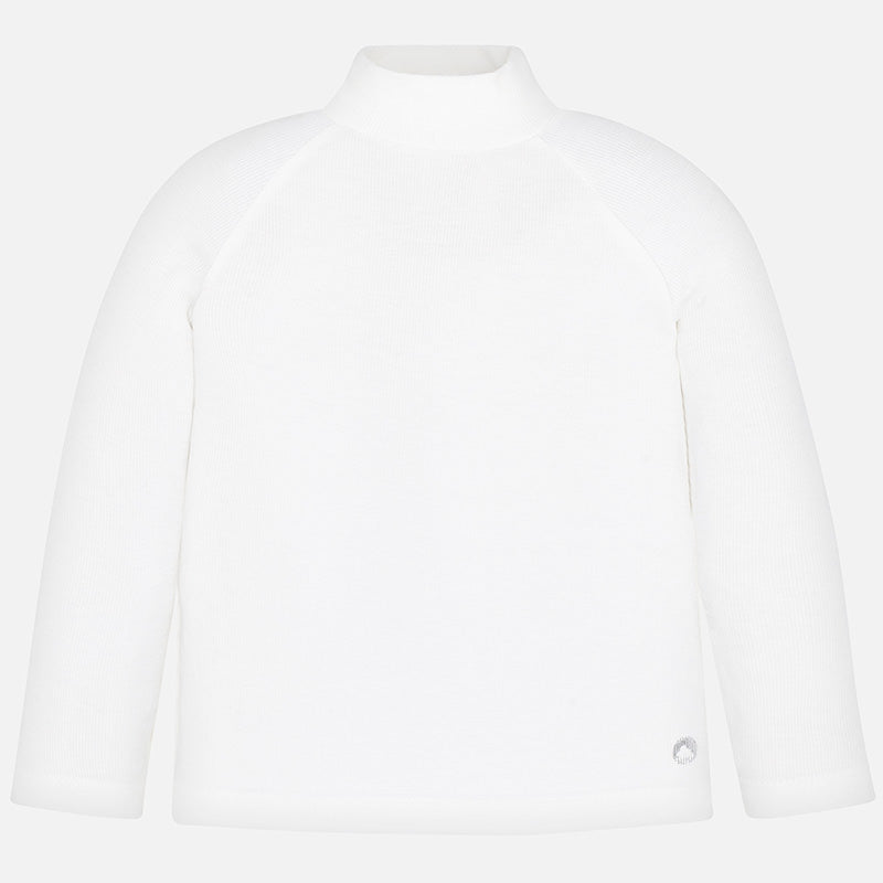 White Mockneck Sweater