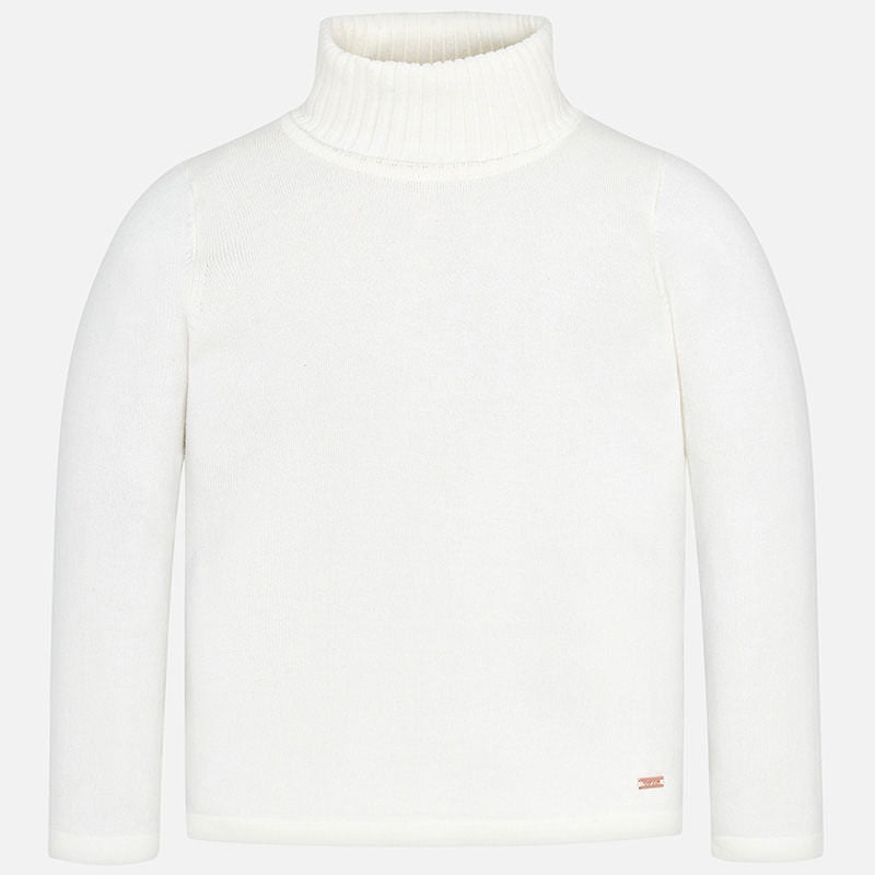 Turtleneck Sweater - White