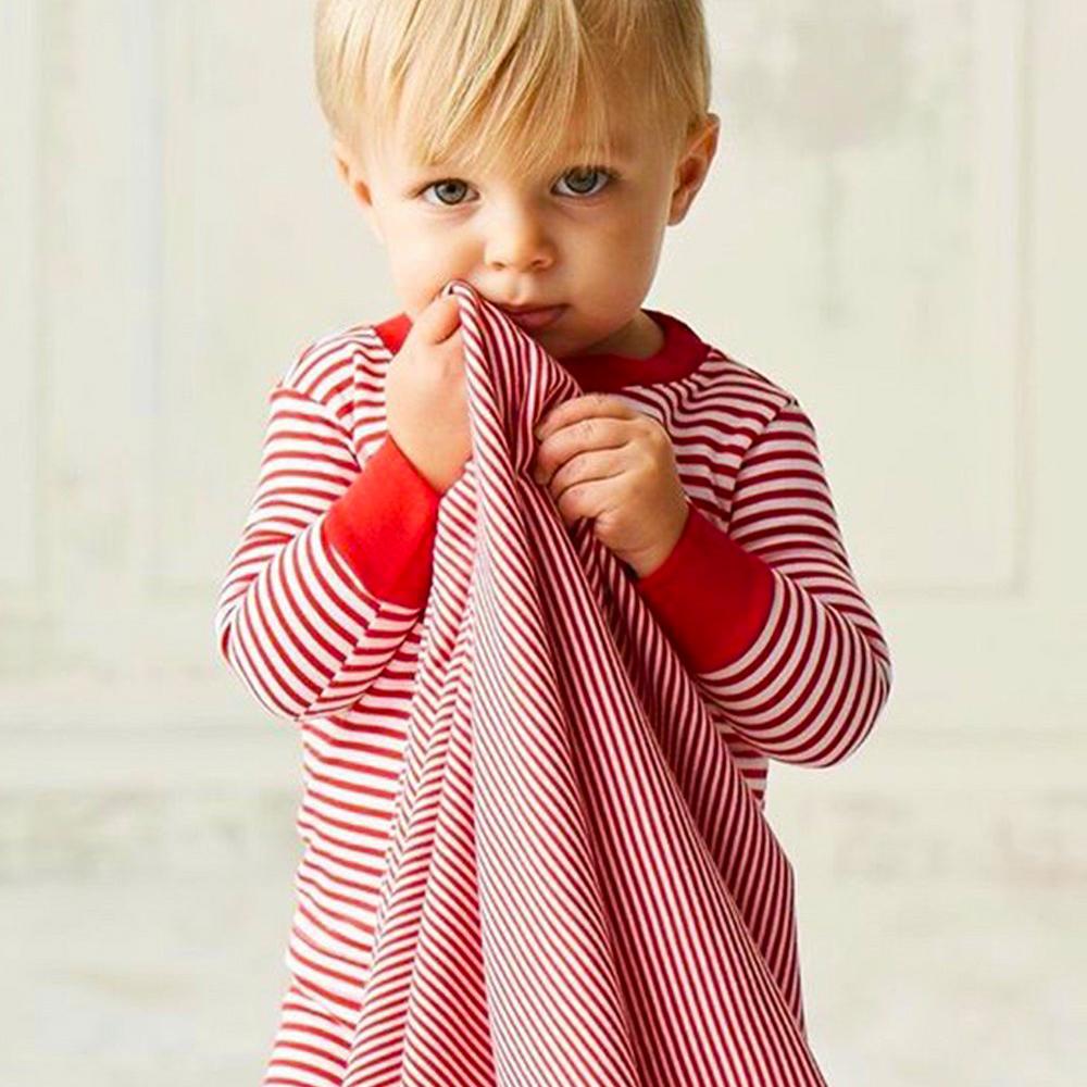 Red & White Stripe Pajama Set