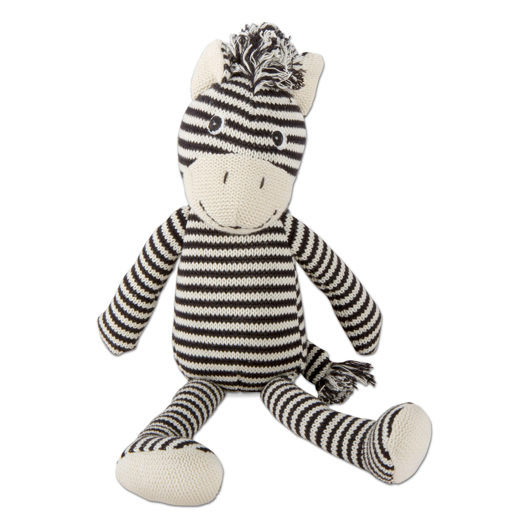 Knit Zebra Plush