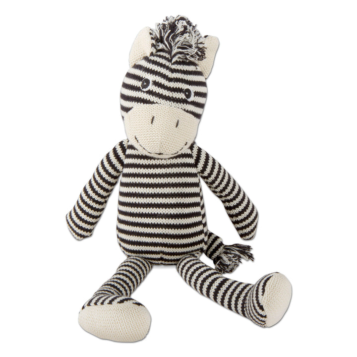 Knit Zebra Plush