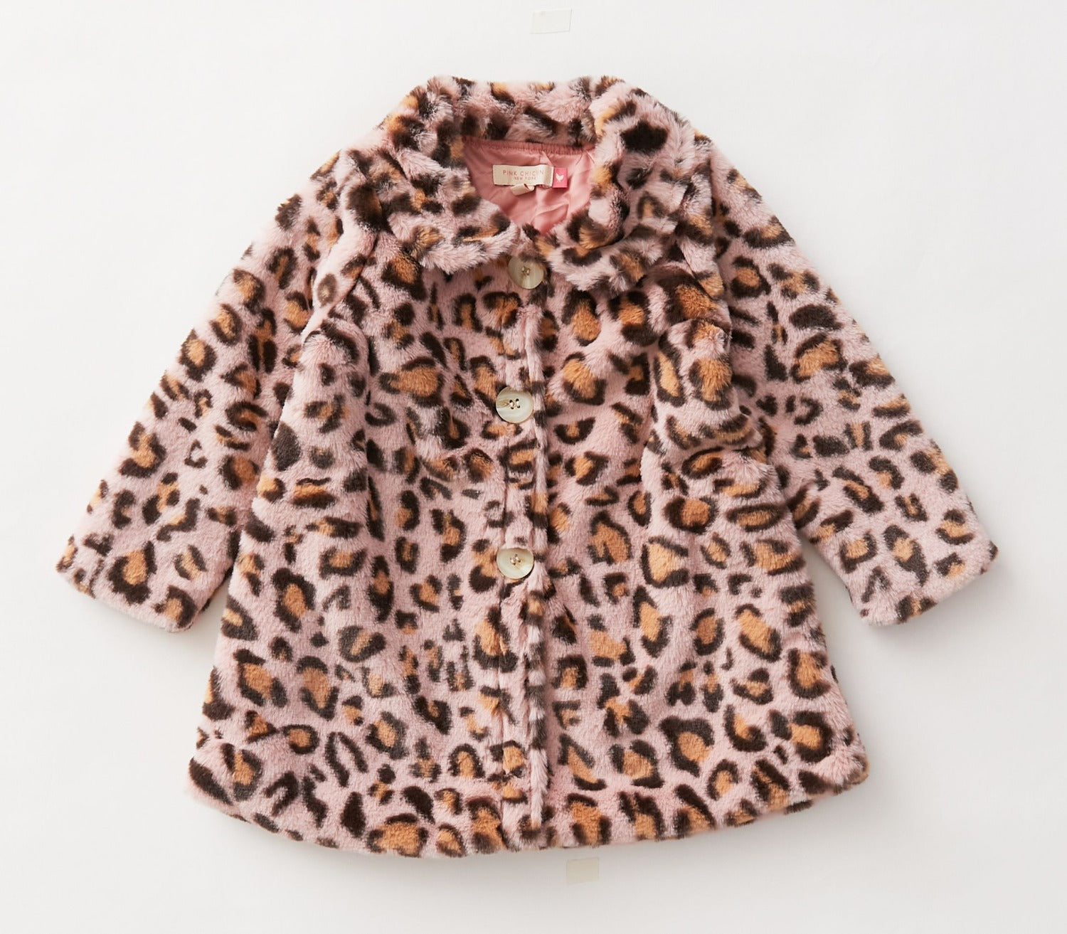 Pink Leopard Fur Kate Coat