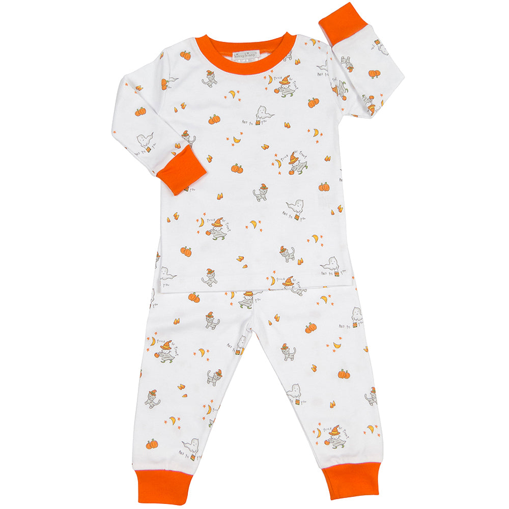 Trick or Treat Halloween Pumpkin Two-Piece Pajama Set